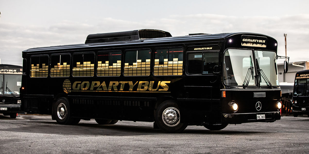 gold perth party bus